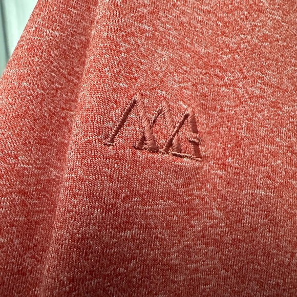 Matte Grey Men’s Hightower Half Zip Light Red Performance Golf Activewear - Picture 3 of 6